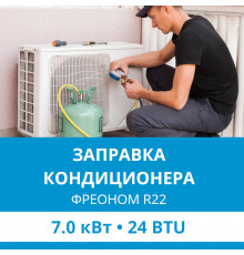 Заправка кондиционера Ecostar фреоном R22 до 7.0 кВт (24 BTU)