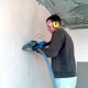 Штробление стены под нишу для дренажной помпы Ecostar 150х70 мм. (Кирпич)
